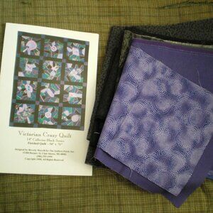 Victorian Crazy Quilt Fabric Lot